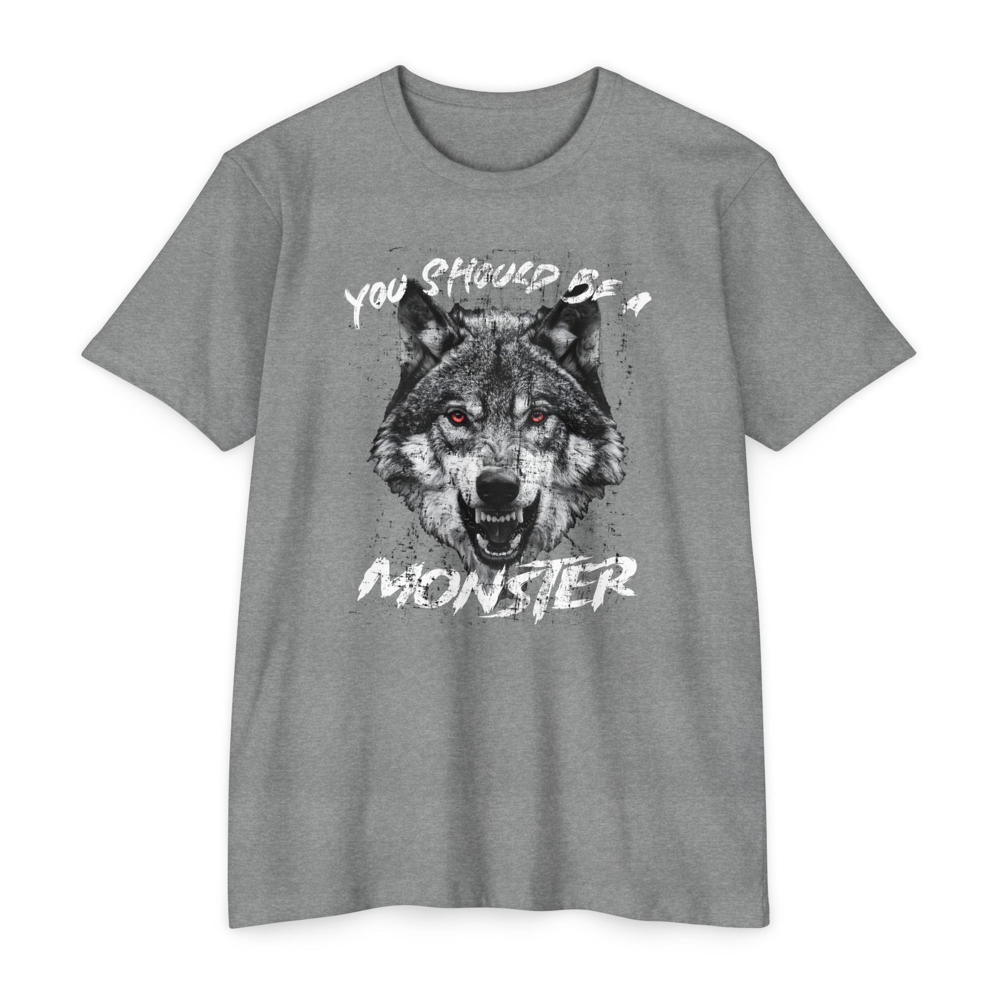 Motivational Gym Tee for Men | Alpha Mindset Tee | Be a Monster