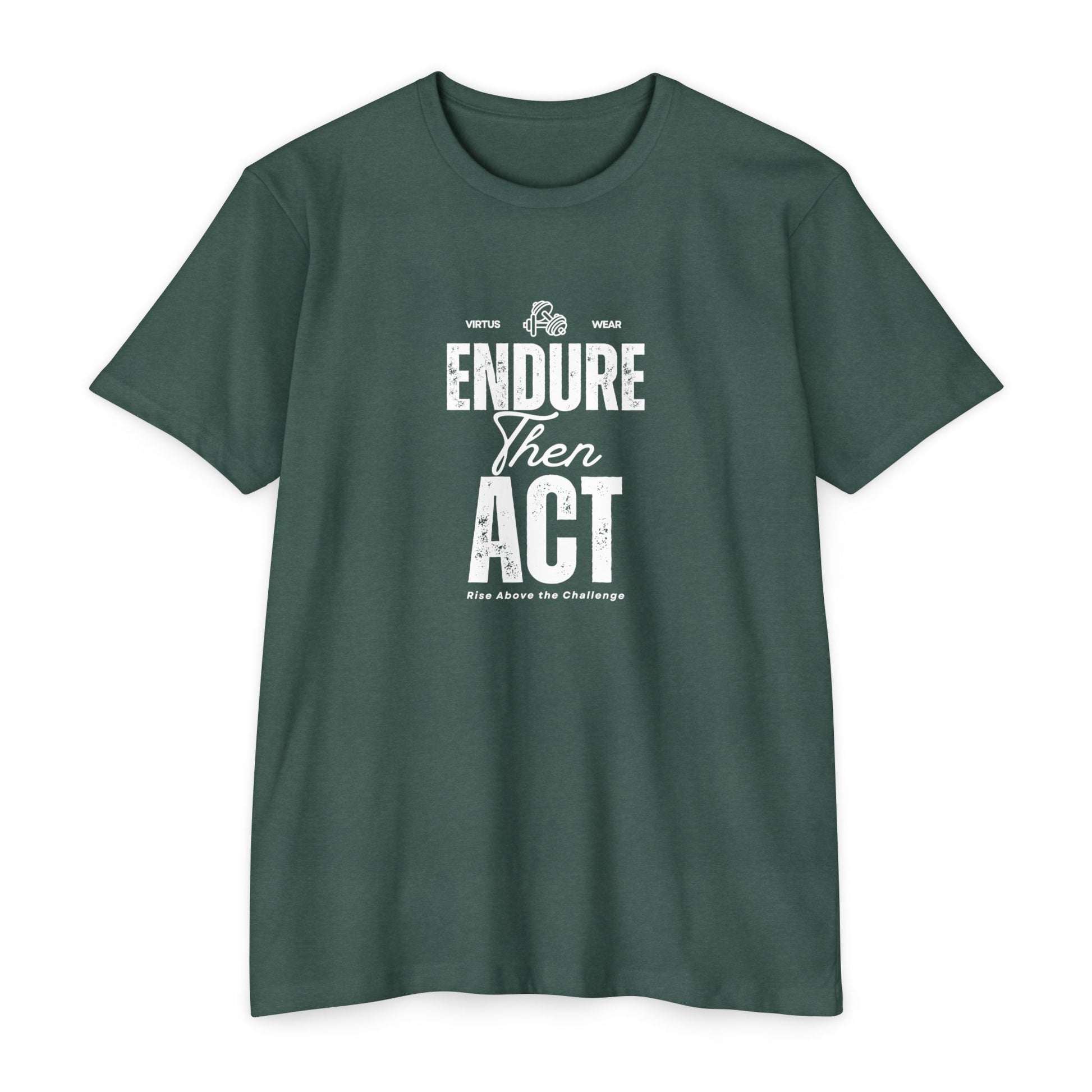 Stoic Strength Tee | Shirt for Men | Workout Motivation | Endure Than Act