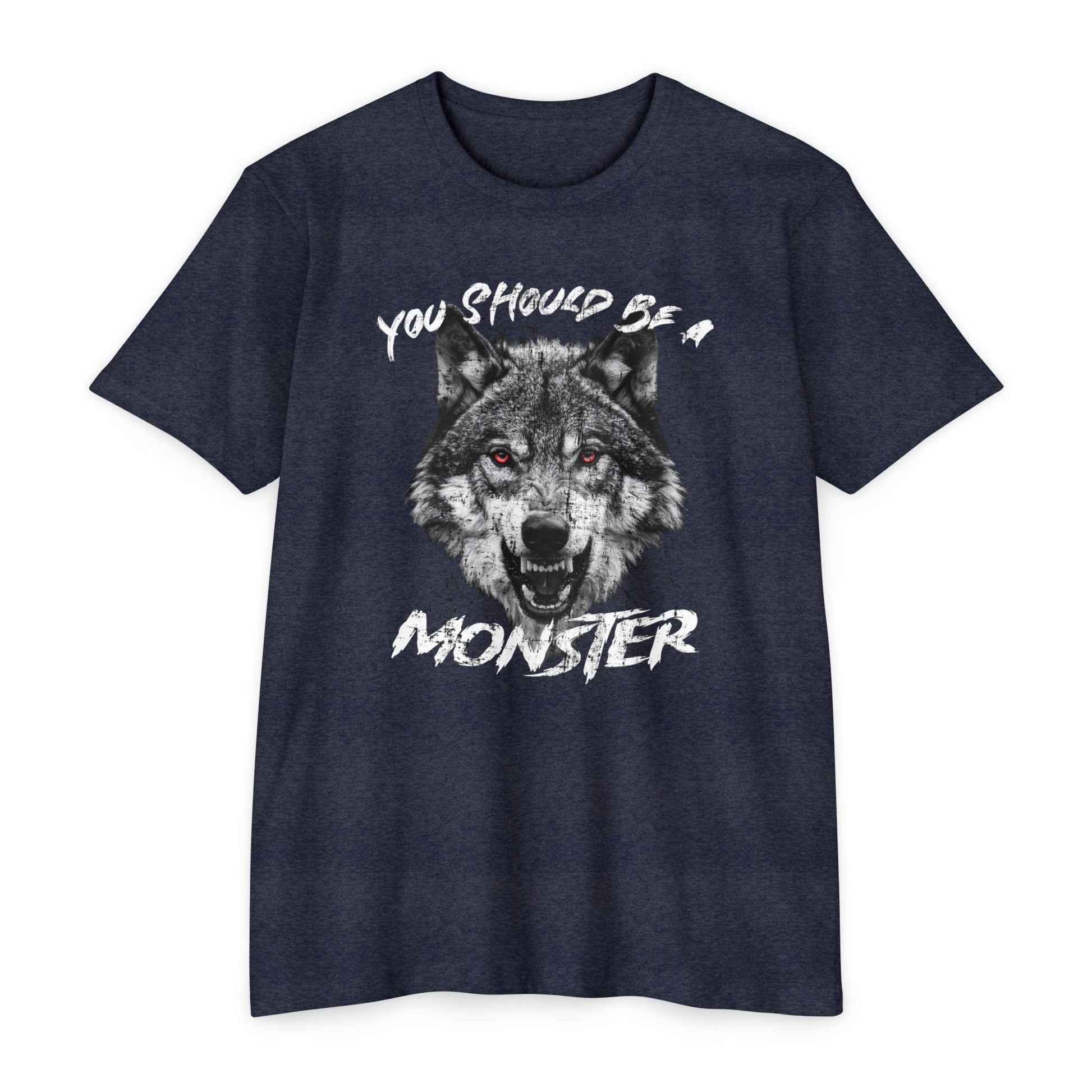 Motivational Gym Tee for Men | Alpha Mindset Tee | Be a Monster