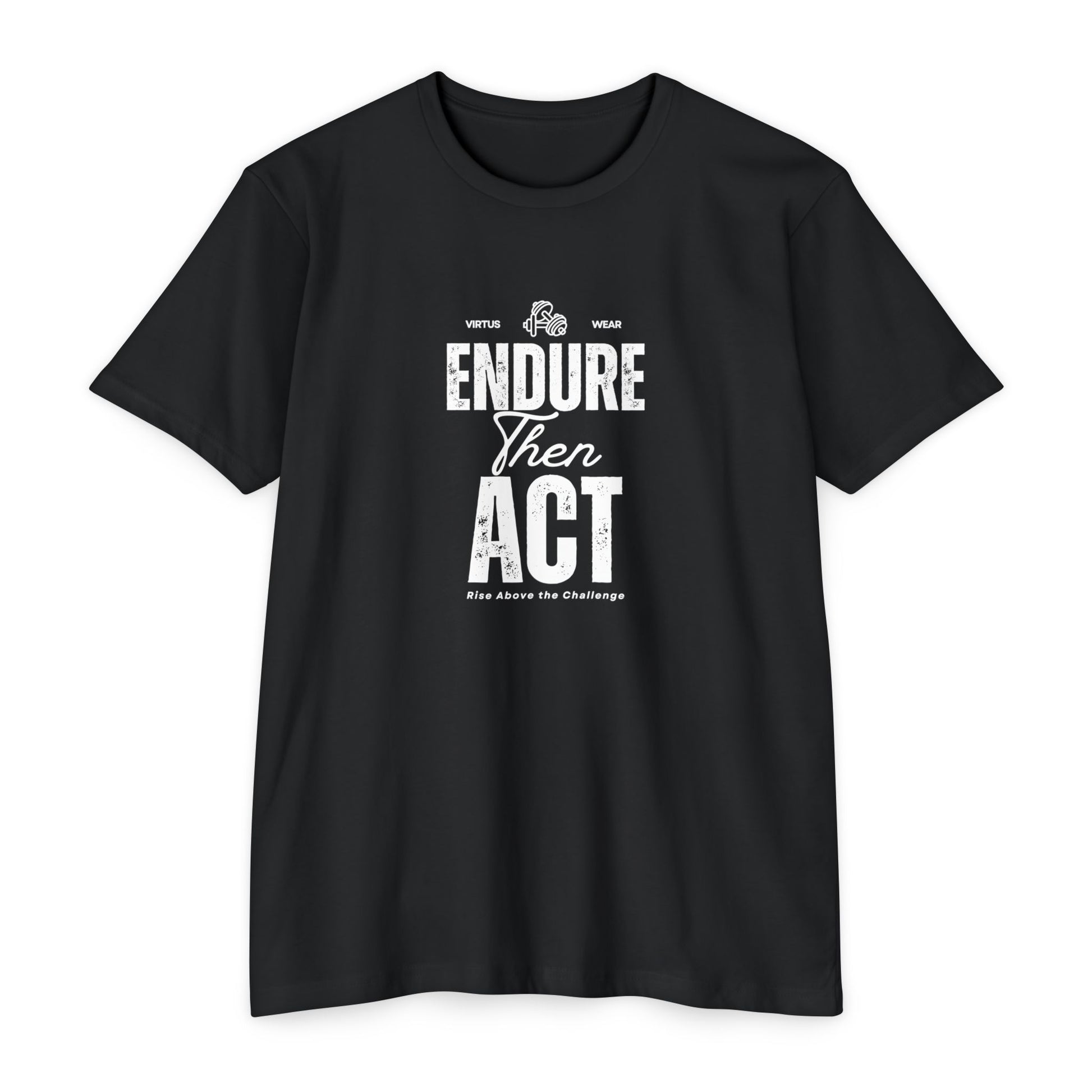 Stoic Strength Tee | Shirt for Men | Workout Motivation | Endure Than Act