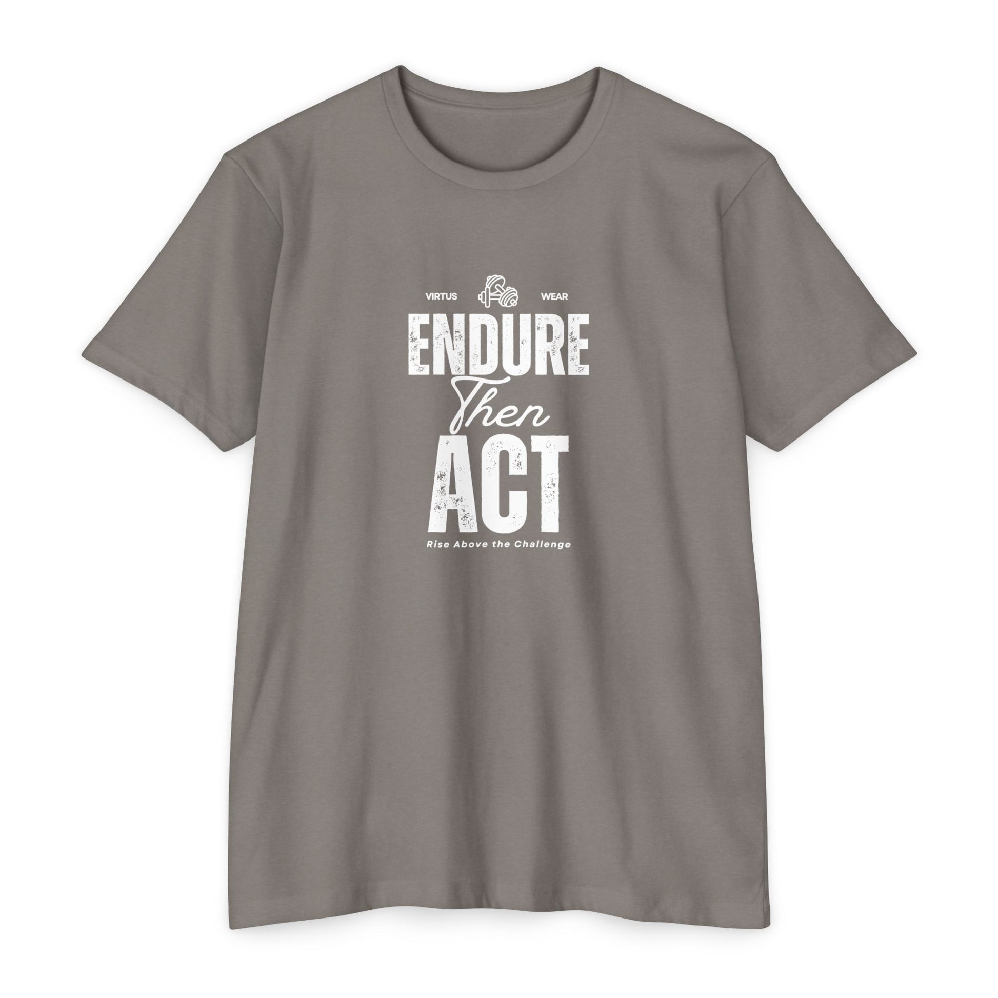 Stoic Strength Tee | Shirt for Men | Workout Motivation | Endure Than Act