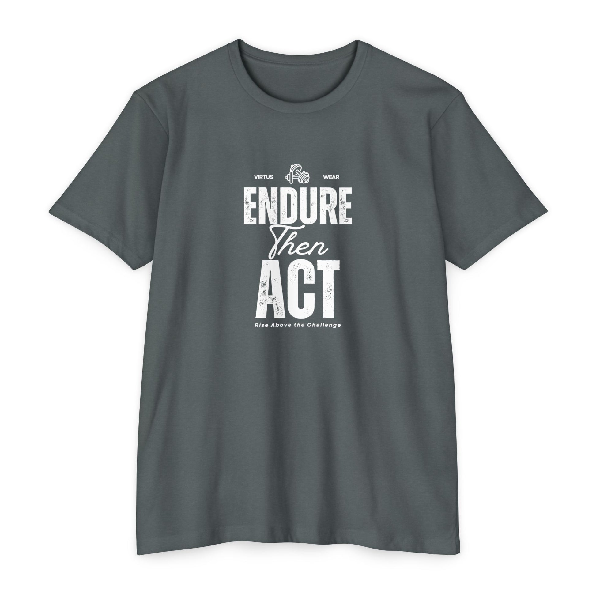 Stoic Strength Tee | Shirt for Men | Workout Motivation | Endure Than Act