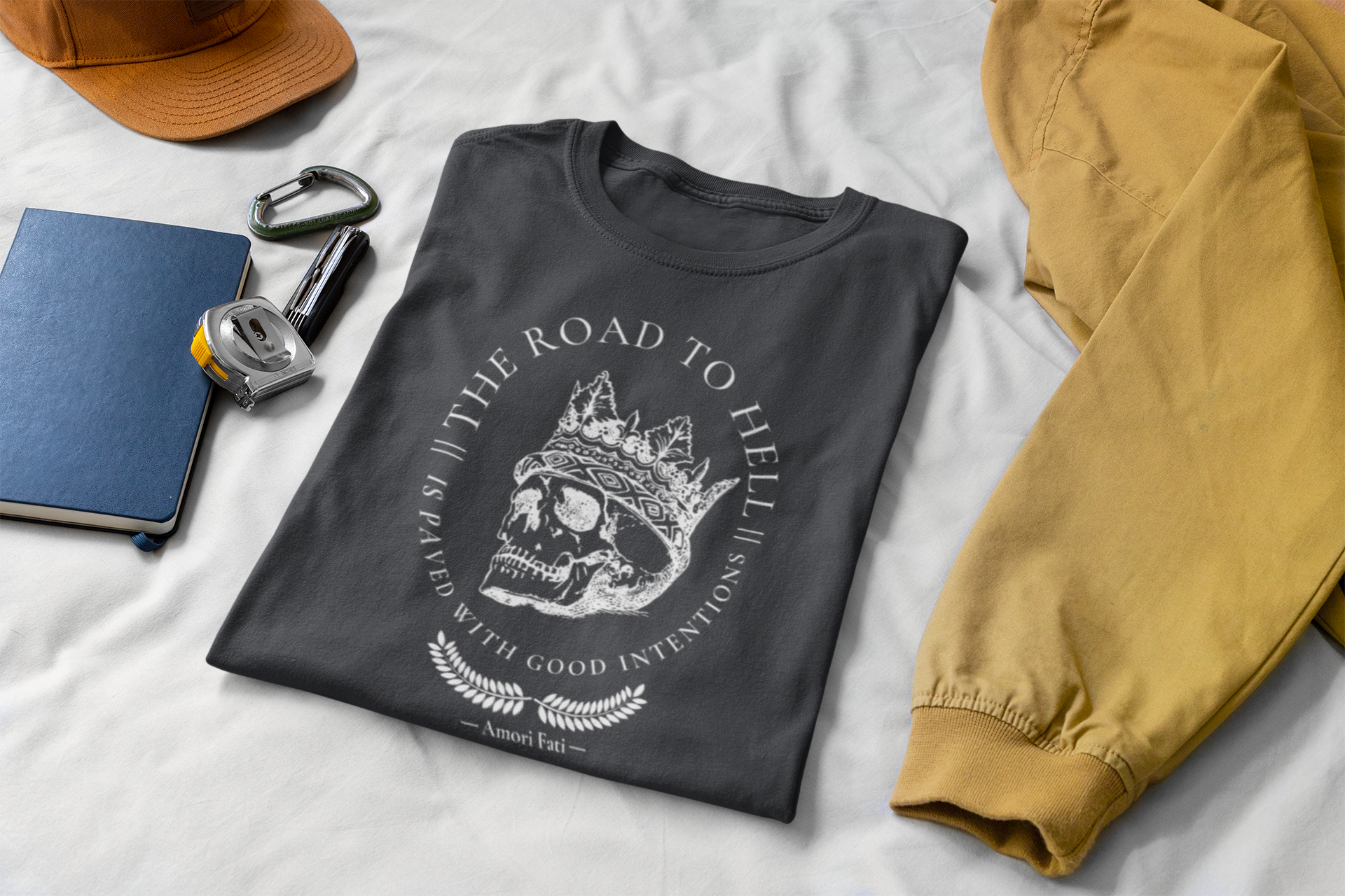 Motivational Gym Tee | Stoic Fitness Shirt for Men | Good Intentions Shirt