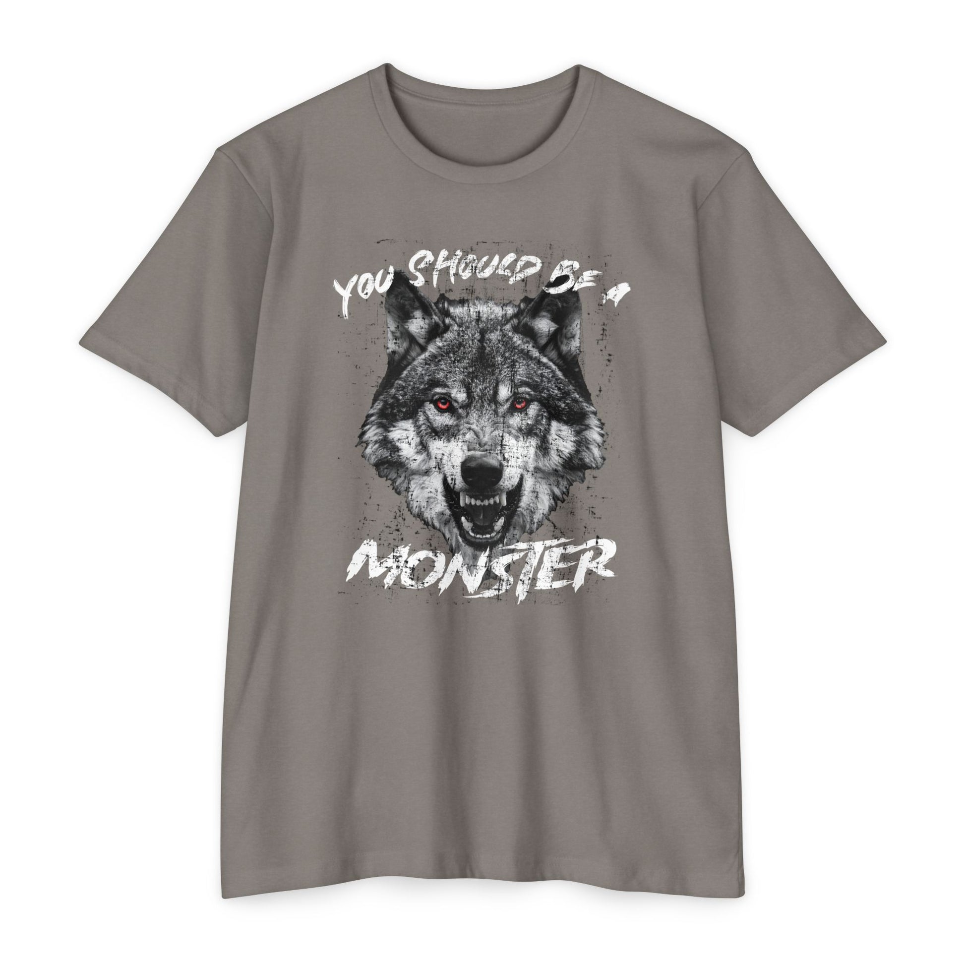 Motivational Gym Tee for Men | Alpha Mindset Tee | Be a Monster