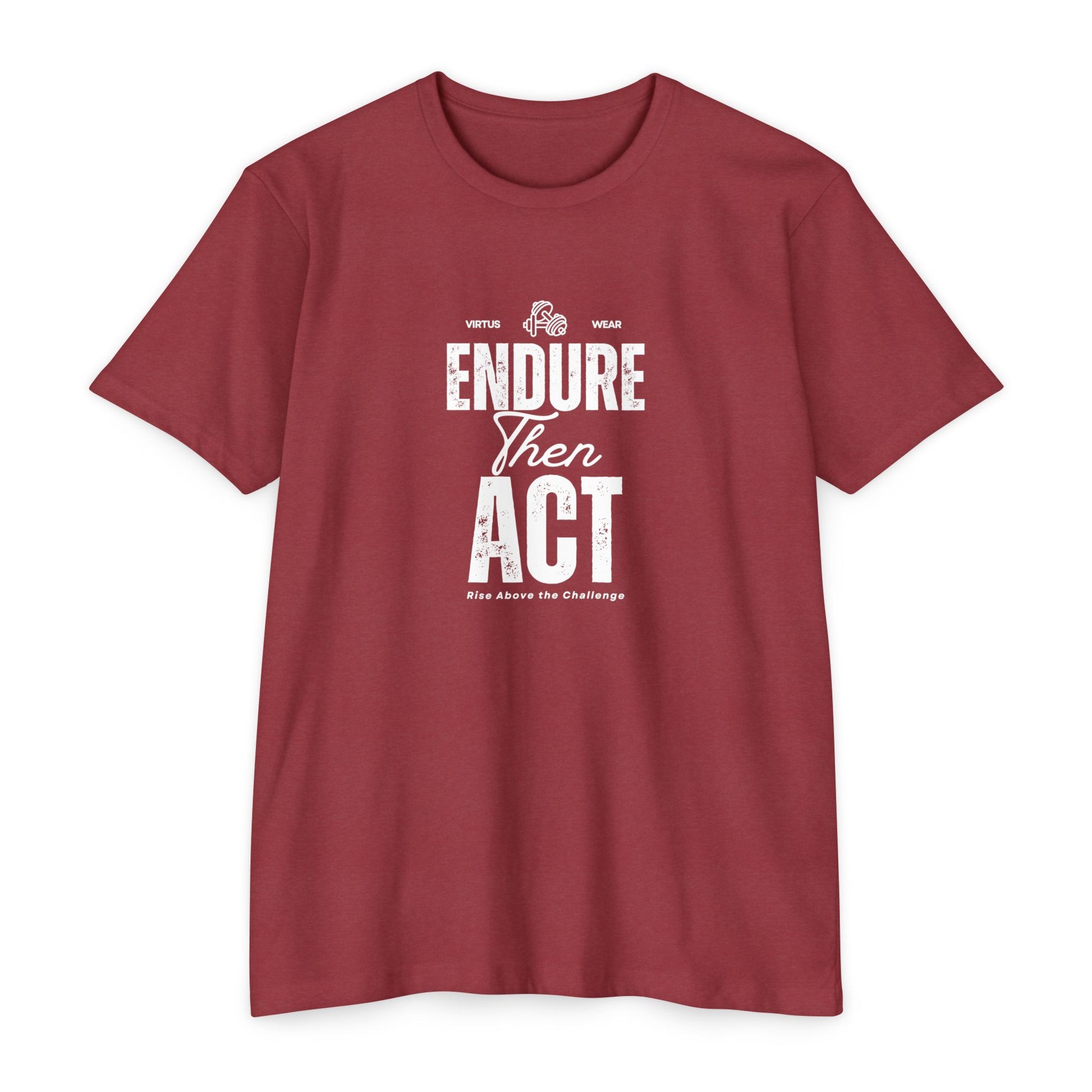 Stoic Strength Tee | Shirt for Men | Workout Motivation | Endure Than Act