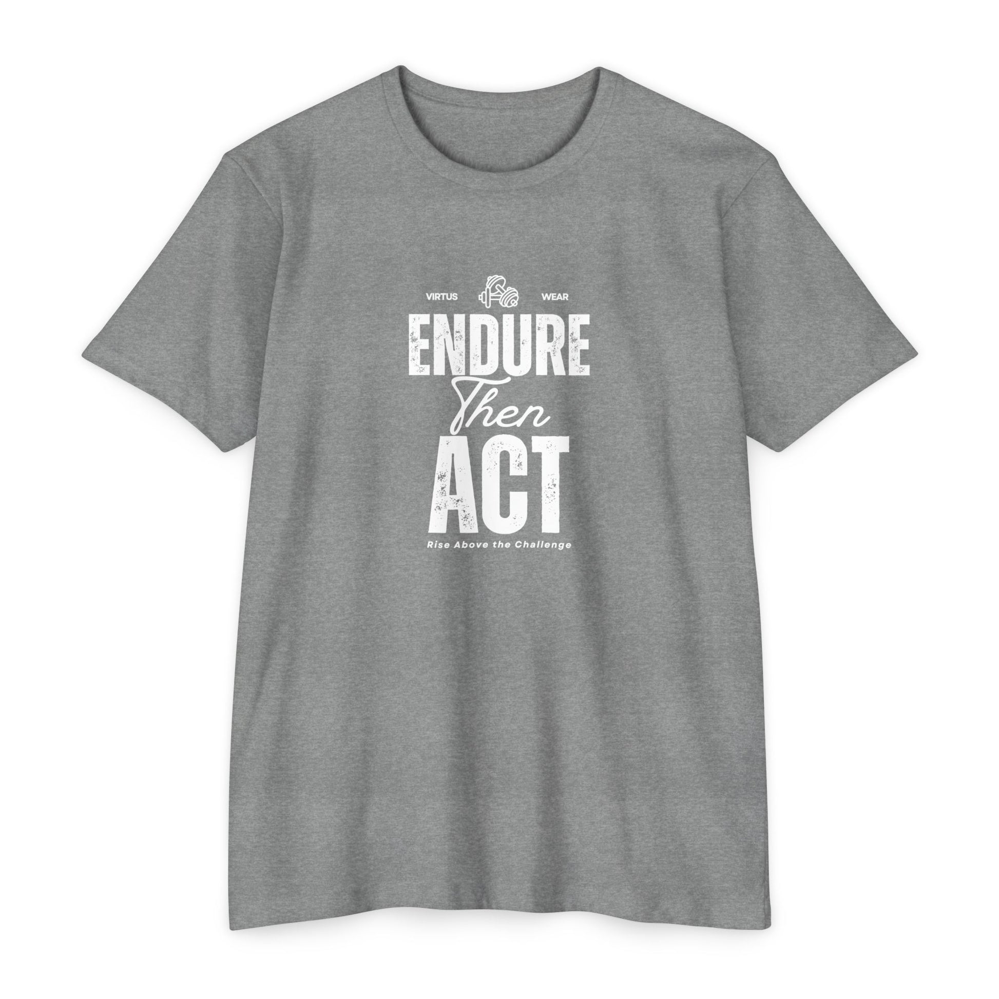 Stoic Strength Tee | Shirt for Men | Workout Motivation | Endure Than Act