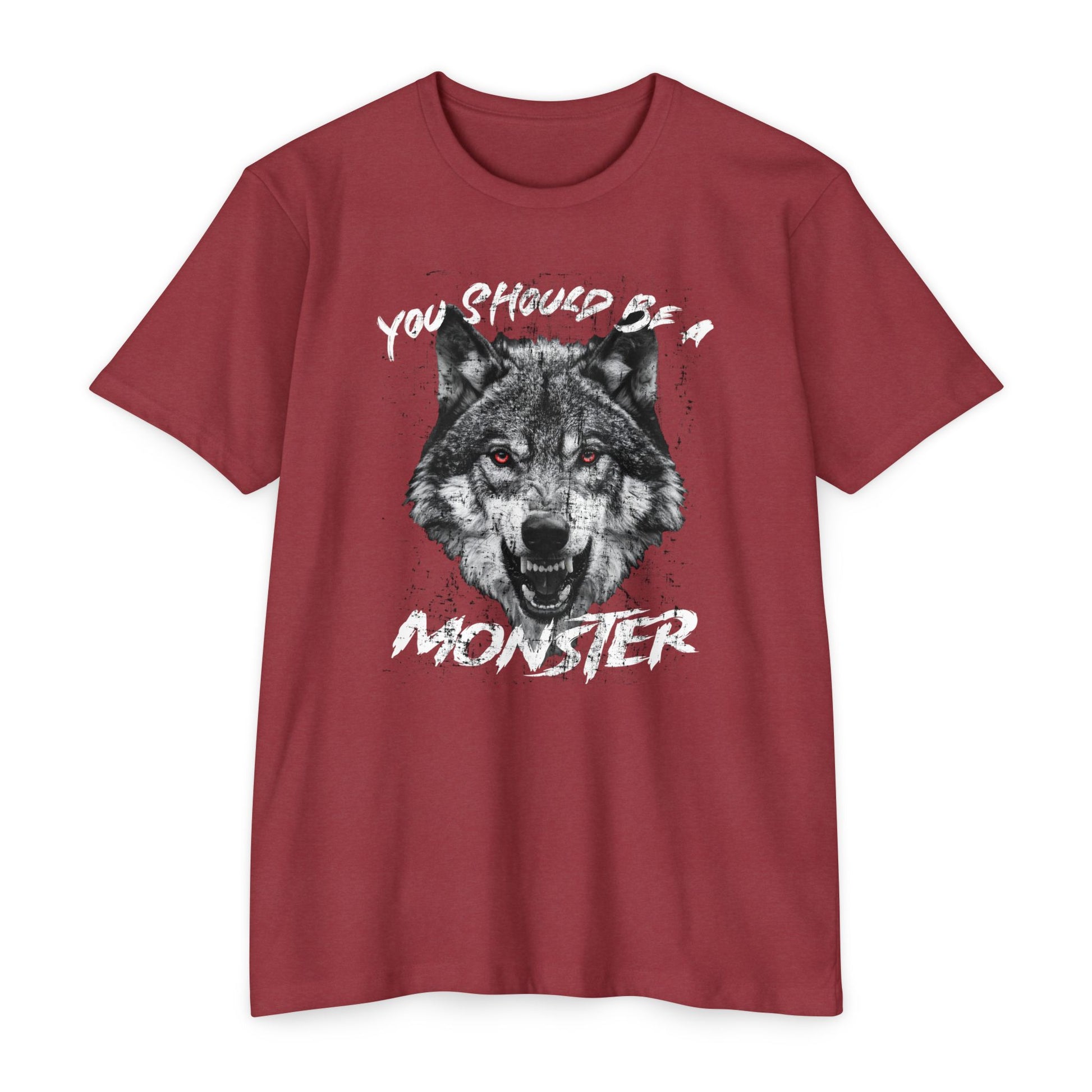 Motivational Gym Tee for Men | Alpha Mindset Tee | Be a Monster